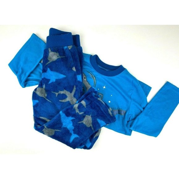 Wonder Nation Boy's 2 Piece Fleece Pant Pajama